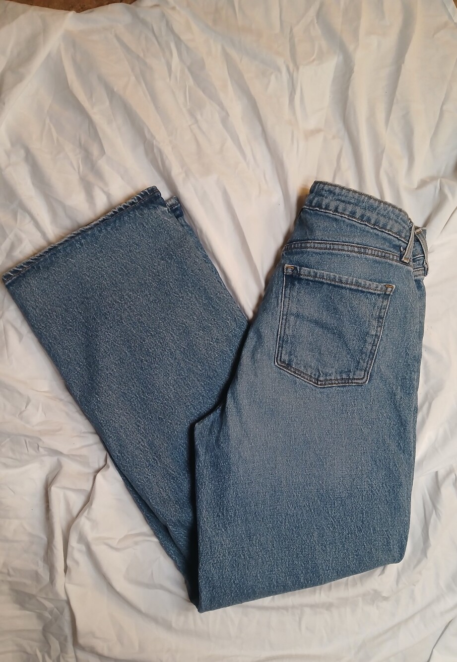 Old Navy Extra High-Rise Sky-Hi Wide Leg Jeans Size 8 - Picture 3 of 5